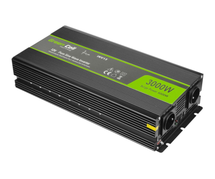 Przetwornica samochodowa Green Cell Przetwornica napięcia 12V na 230V 3000W/6000W